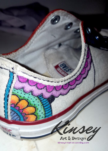 Sharpie Doodle Converse Sneakers--Kinsey Art and Design