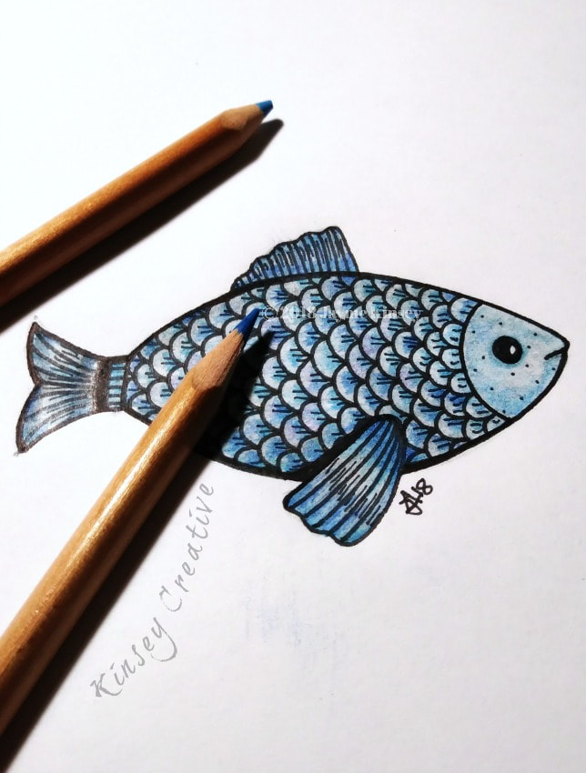 Fish drawing tutorial coloring your art