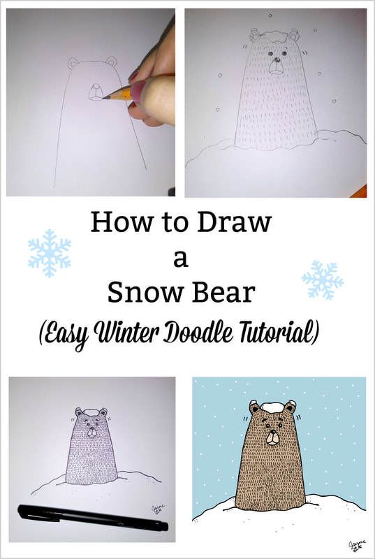 How to Draw a bear-Art tutorial
