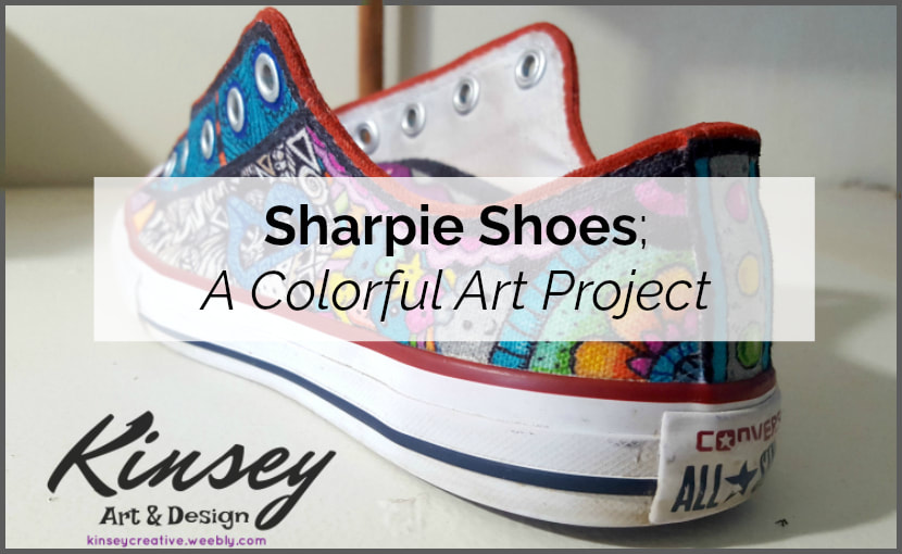 Custom Sharpie Art Shoes--Kinsey Art and Design