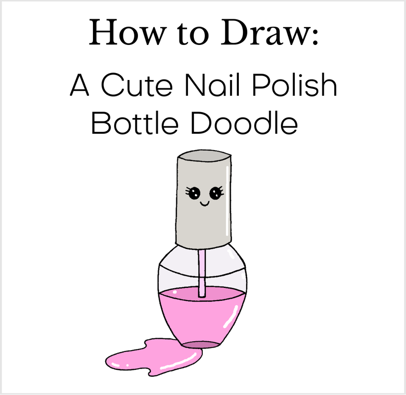 Nail polish bottle art tutorial. How to draw
